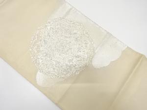 アンティーク　雲に華紋模様刺繍袋帯（材料）